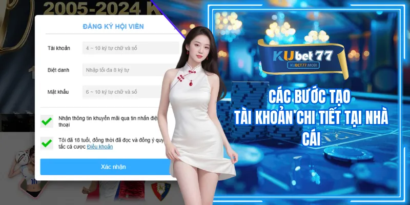 Các bước tạo tài khoản chi tiết 