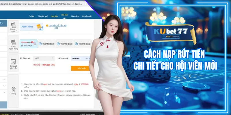 Cách nạp rút tiền chi tiết cho hội viên mới