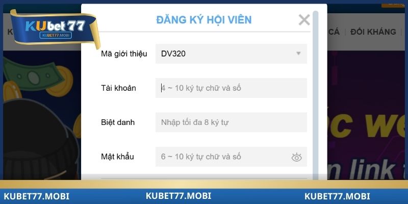 Chi tiết cách đăng ký Kubet77 cho người mới