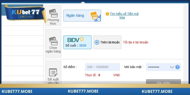 Chia sẻ các bước rút tiền Kubet77 chuẩn nhất