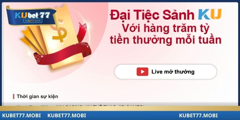 Kubet77 bật mí điều kiện tham quay thưởng