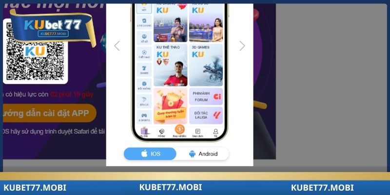 Tải app kubet77 thành công giúp cược mượt mà